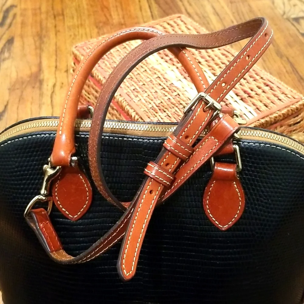 Dooney & Bourke Textured Leather Zip Satchel